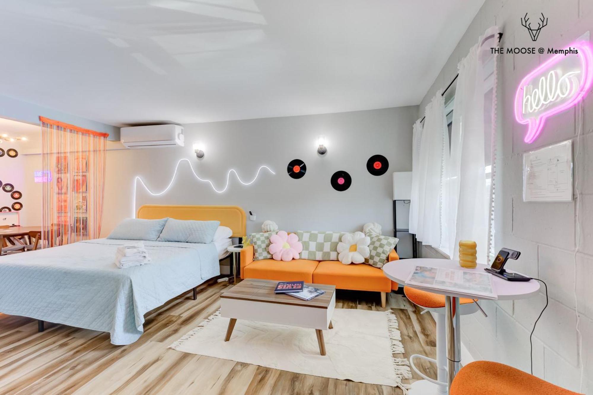 The Moose #10 - Stylish Loft With King Bed, Free Parking & Wi-Fi Leilighet Memphis Eksteriør bilde