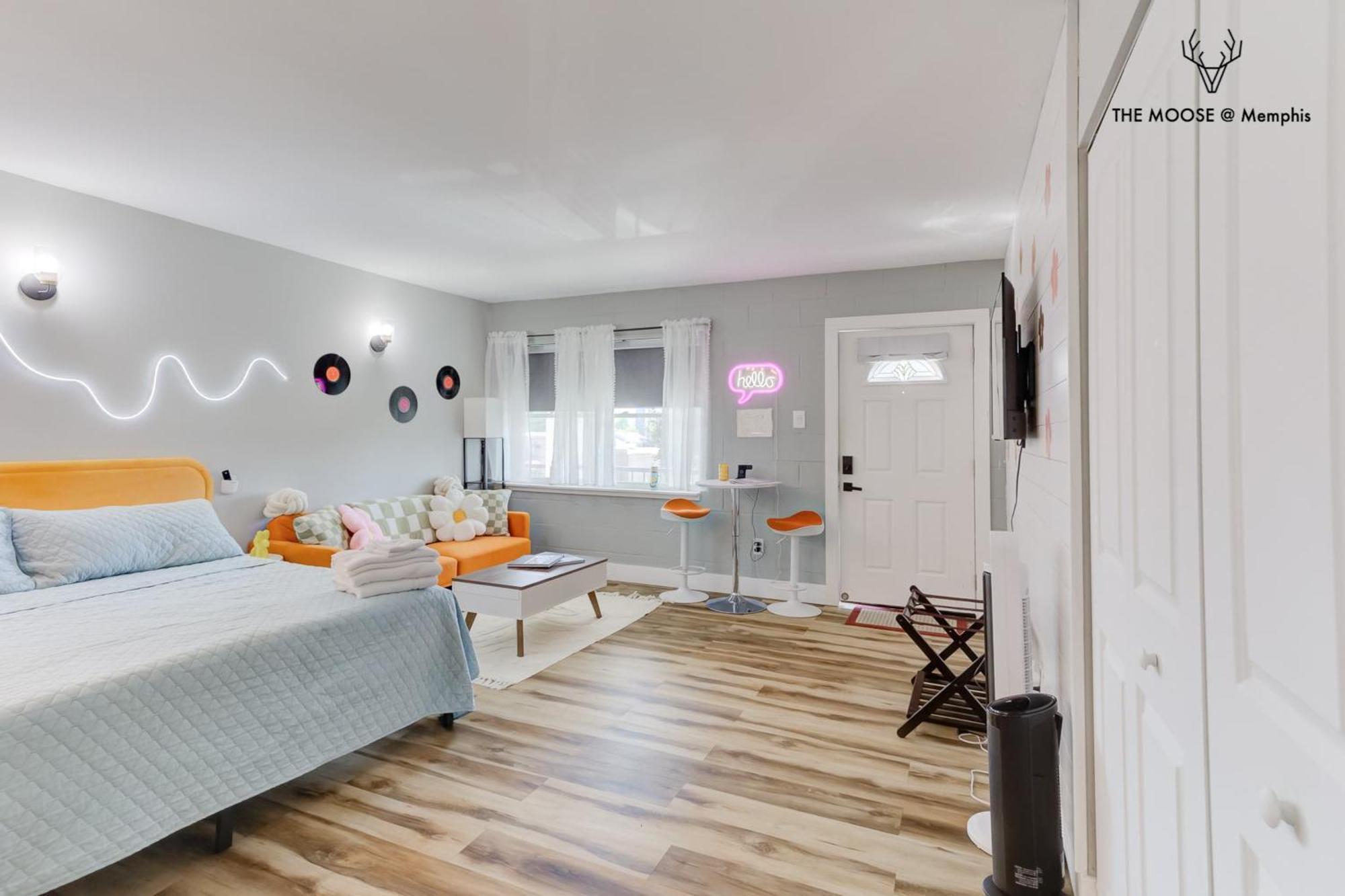 The Moose #10 - Stylish Loft With King Bed, Free Parking & Wi-Fi Leilighet Memphis Eksteriør bilde
