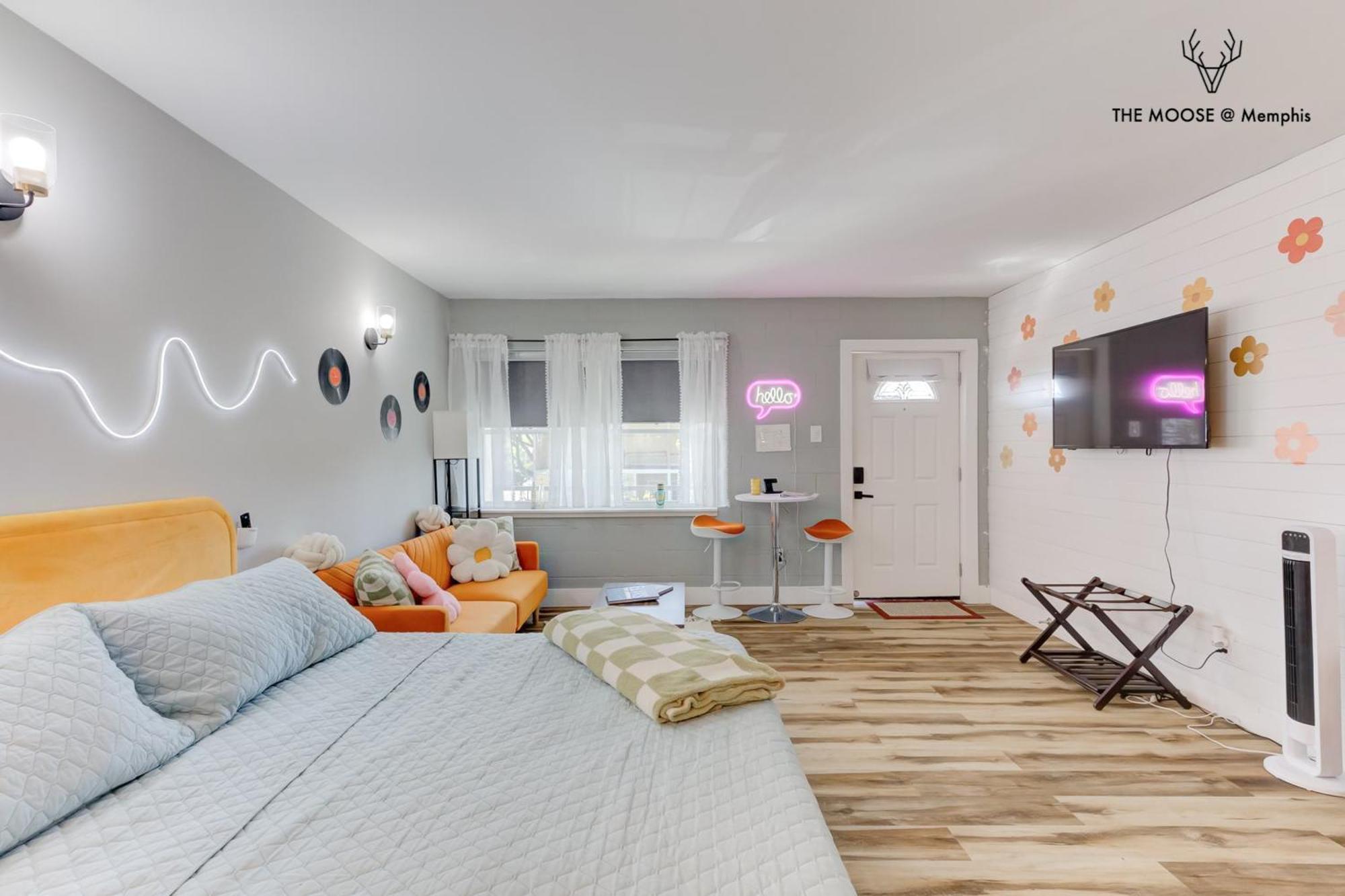The Moose #10 - Stylish Loft With King Bed, Free Parking & Wi-Fi Leilighet Memphis Eksteriør bilde